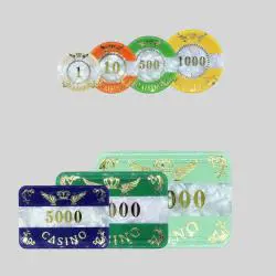 Texas Hold'em Mahjong Clay Chips Set - Aluminum Case