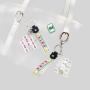Mahjong Panda Keychain - UV Printed, Durable Plastic