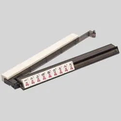 Black Modern Mahjong Racks with Pushers - Custom Tile Holder