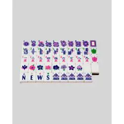 Colorful Acrylic Mahjong Tiles - Modern Gambling Games