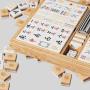 Luxury Bright Wooden Mahjong Box - 144 Set with Magnets