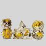 DND Resin Dice Set - 7Pcs Polyhedral Dice with Case