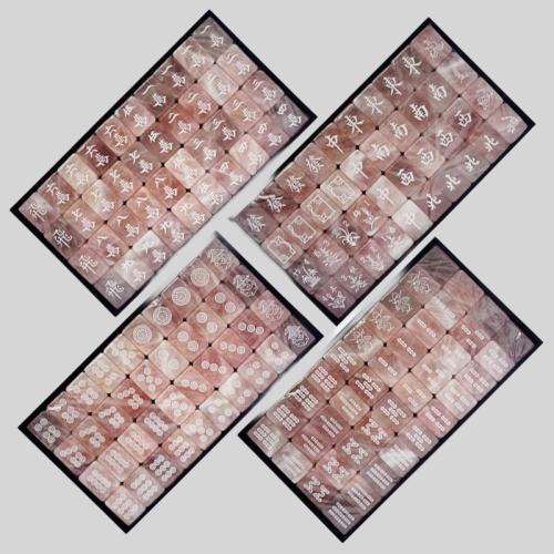 High-End Custom Stone Jade Mahjong Tiles - Collection Gift