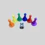 16x25mm Ludo Game Pieces, Multicolor PS Plastic Tokens