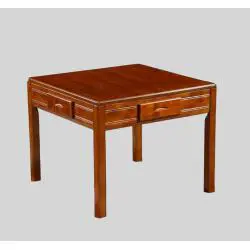 4 Legs Wooden Mahjong Tea Table Set - 4 Person Casino Game Table