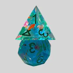 Resin Polyhedral Dice Sets - D&D RPG Tabletop Dice