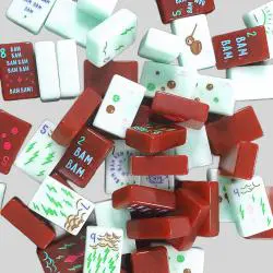 Hand-Painted Mahjong Tiles - Custom Acrylic Set