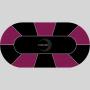 Custom Poker Mat - Oval Texas Holdem Table Mat