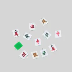 Resin Mahjong Pendant DIY Jewelry Accessories