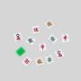 Resin Mahjong Pendant DIY Jewelry Accessories
