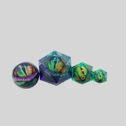 Oversized Dragon Eye D&D Dice - Resin Polyhedral