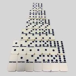 Domino Double Six Game Set - Zwarte Beer Mahjong Toys