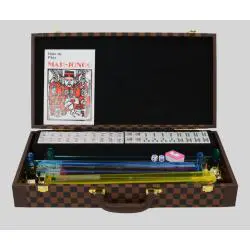 Custom Luxury American Mahjong Set with 4 Pushers Racks