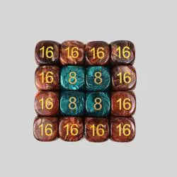 Kaile 25mm Pearl Acrylic Dice Set - Luxury Gaming Dice