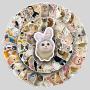 Cute Animal Cat Stickers - 100 Pcs Waterproof Decals
