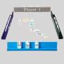 Wooden Domino Mahjong Rack Mexican Train Holder