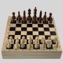 2-in-1 Chess Sling Puck Wooden Game - 29CM