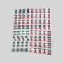 Magnetic Mahjong Tiles - Acrylic Melamine Set