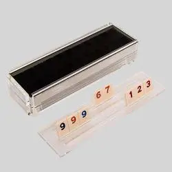 Custom Luxe Acrylic Dominoes Game Set