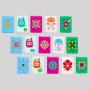 Custom American Mahjong Tiles - Clear, Black, White