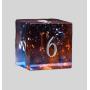 Custom Sha5p Dice Set - 7 Pcs Resin Liquid Core Dice