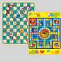 2 in 1 Wooden Board Game - Ludo Chess Monopoly