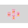 Custom Petal Pink Acrylic Mahjong Tiles Set