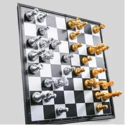 Medieval Magnetic Chess Set - Portable Travel Game for Adults & Kids