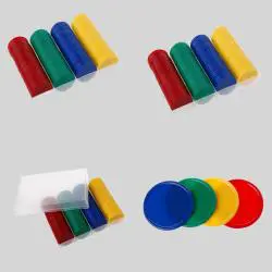 160pcs Poker Chip Cases Acrylic Mahjong Training Aids