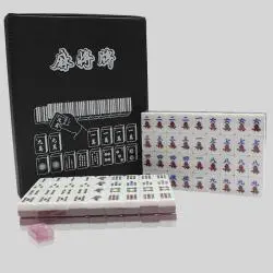 Mini Mahjong Set, Chinese Portable Mahjong Tiles Gift Box