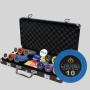 Texas Hold'em Clay Chips Set with Acrylic Rack