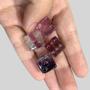 Rainbow Fluorite Crystal Cube Dice - Healing Energy