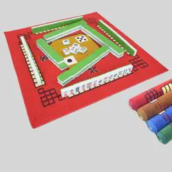 Nylon Mahjong Table Mat - Family Game Carpet