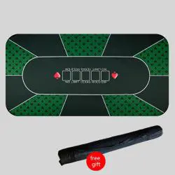 Poker Table Mat – Natural Rubber, Custom Logo, Texas Hold'Em