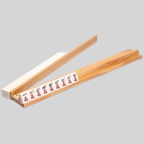 Wooden Mahjong Racks with Pushers - Yozon Brand