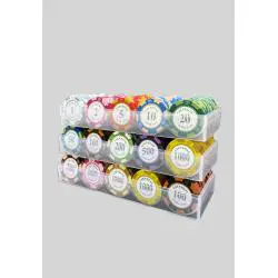 Texas Hold'em Mahjong Clay Chips Set with Aluminum Case