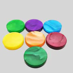Personalized Acrylic Resin Game Chips - Backgammon, Chess, Checker Tokens