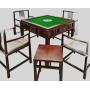 4-Person Solid Wood Mahjong Dining Table - Dual Use