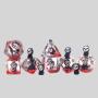DND Skull Resin Dice Set - Transparent Halloween Board Game