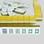 Gold Crystal Mahjong Set - 160 Tiles, Singapore Style