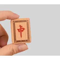 Chinese Wooden Mahjong Set Game - Handmade Wood Game