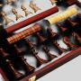 Folding Wooden 2 in 1 Chess Set