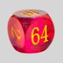 Translucent Backgammon Doubling Dice - 30mm Assorted Colors