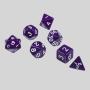Custom DND Dice Set - 7 Acrylic Polyhedral Dice for D&D Tabletop Games