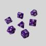 Custom DND Dice Set - 7 Acrylic Polyhedral Dice for D&D Tabletop Games