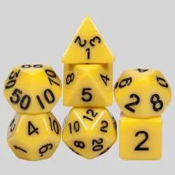 Acrylic DND Dice Set - Custom RPG Polyhedral Dice