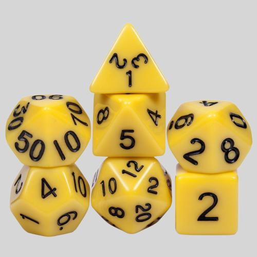 Acrylic DND Dice Set - Custom RPG Polyhedral Dice