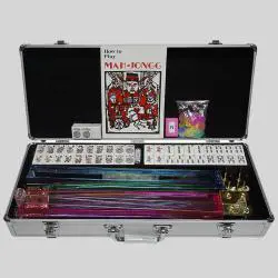 166pcs Western Mahjong Set - Acrylic/Melamine Rack, OEM Custom