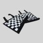 Customizable Leather Roll-Up Travel Game Chess/Checkers Gift