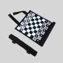 Customizable Leather Roll-Up Travel Game Chess/Checkers Gift